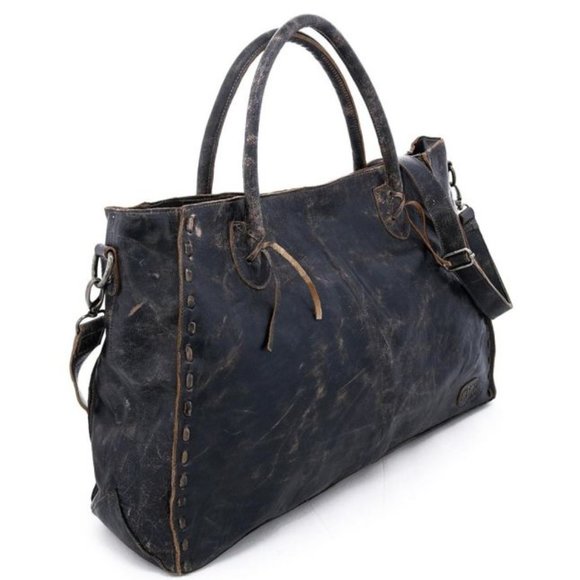 COPY - BED STU ROCKAWAY LEATHER BAG IN BLACK LUX - Picture 11 of 13